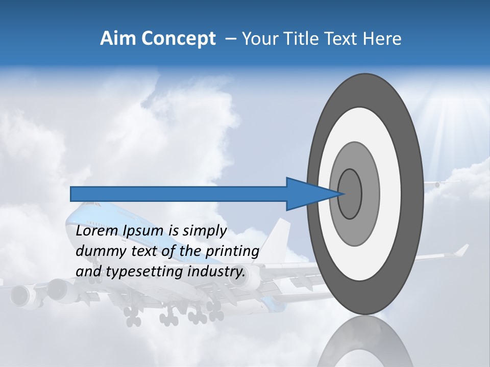 Away Sky Busy PowerPoint Template