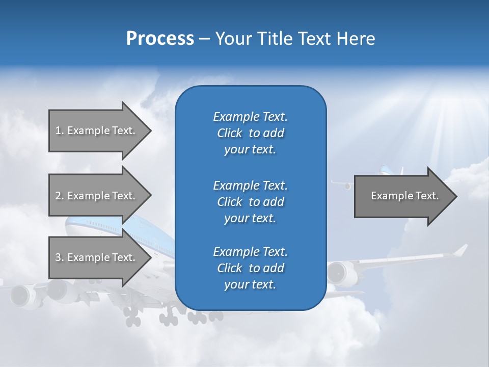 Away Sky Busy PowerPoint Template