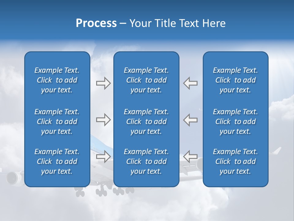 Away Sky Busy PowerPoint Template