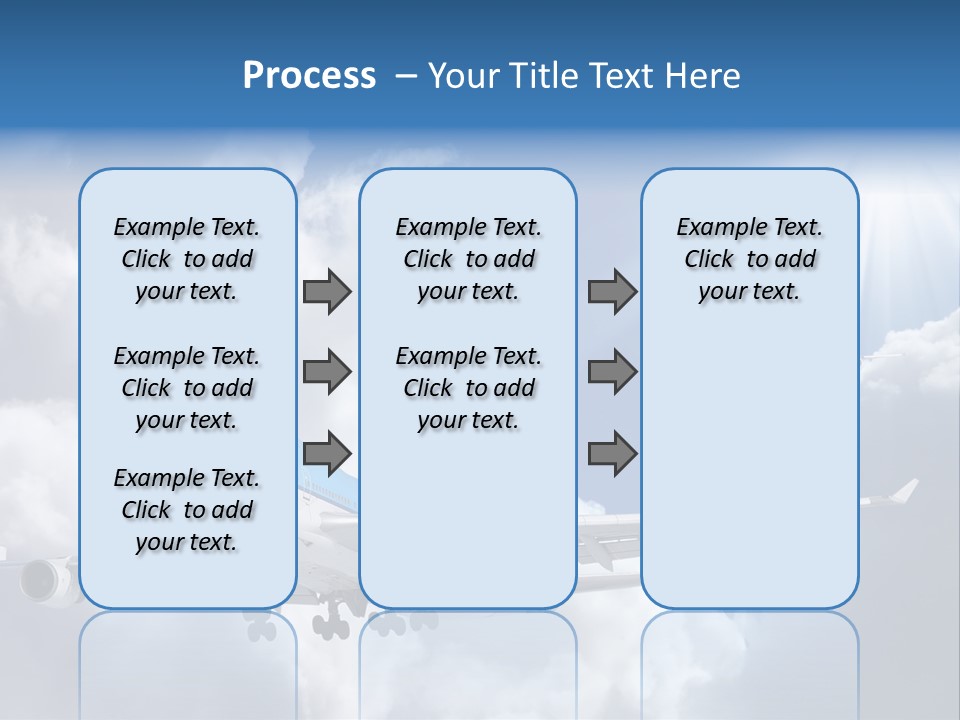 Away Sky Busy PowerPoint Template
