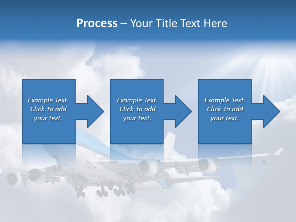 Away Sky Busy PowerPoint Template