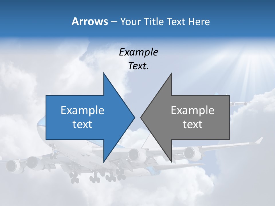 Away Sky Busy PowerPoint Template