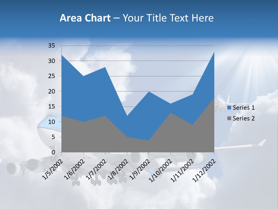 Away Sky Busy PowerPoint Template