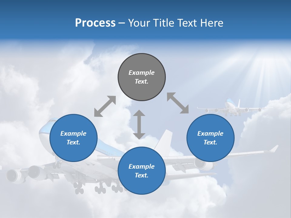 Away Sky Busy PowerPoint Template