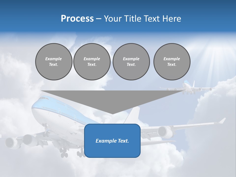 Away Sky Busy PowerPoint Template