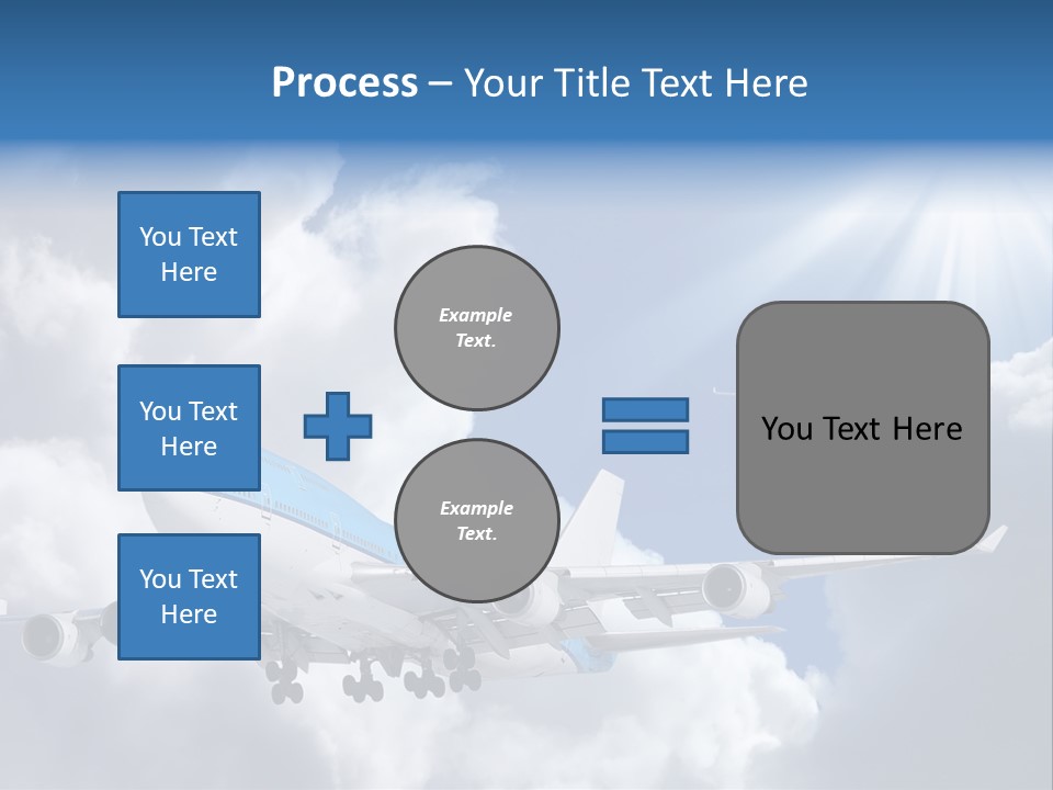 Away Sky Busy PowerPoint Template
