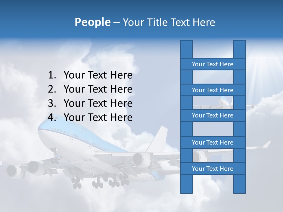 Away Sky Busy PowerPoint Template