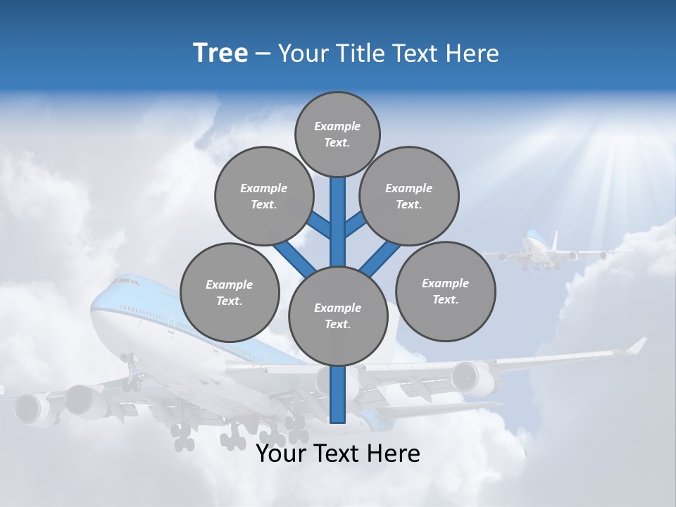 Away Sky Busy PowerPoint Template