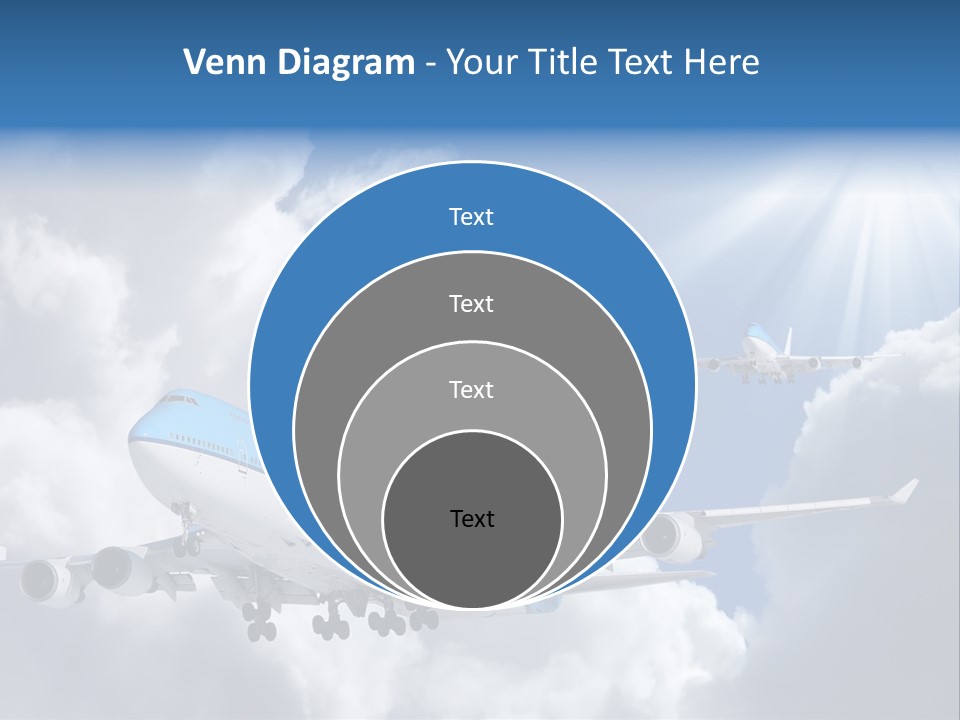 Away Sky Busy PowerPoint Template