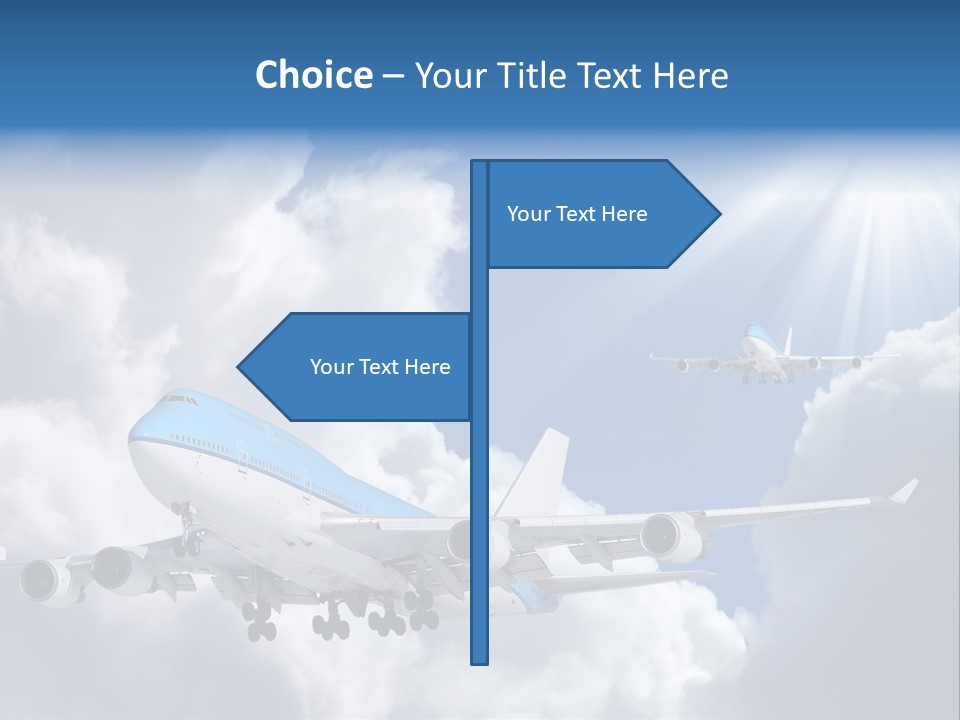 Away Sky Busy PowerPoint Template