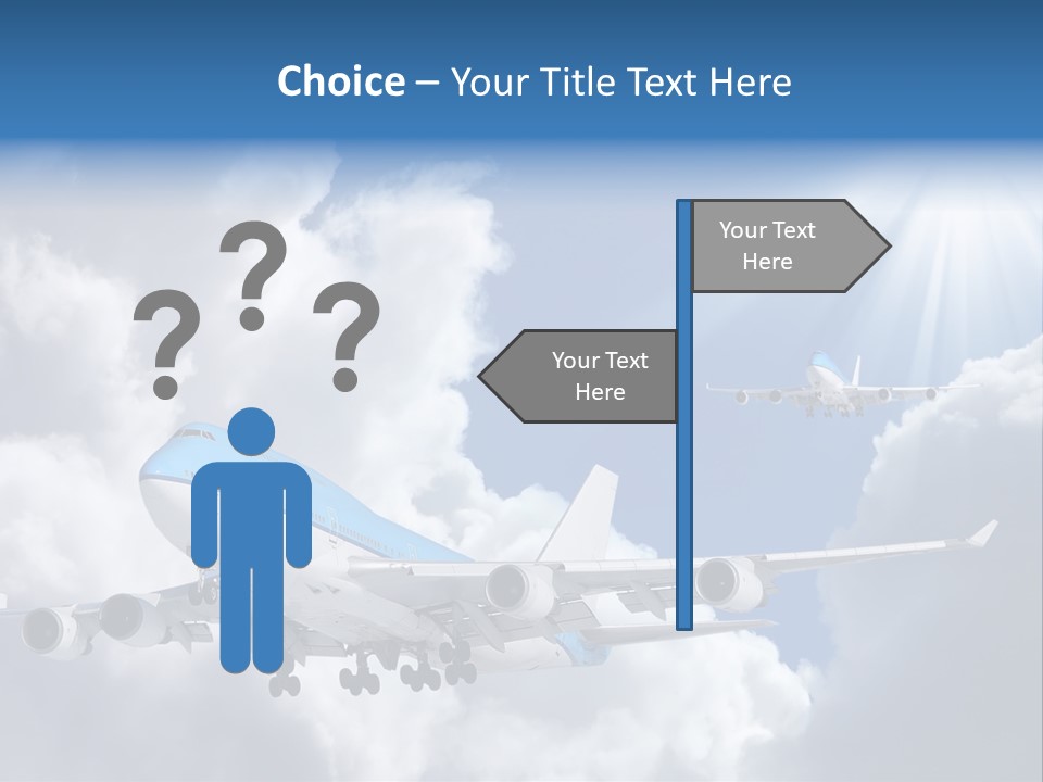 Away Sky Busy PowerPoint Template