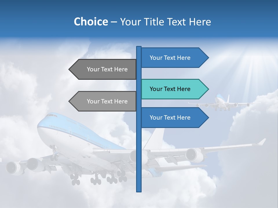 Away Sky Busy PowerPoint Template