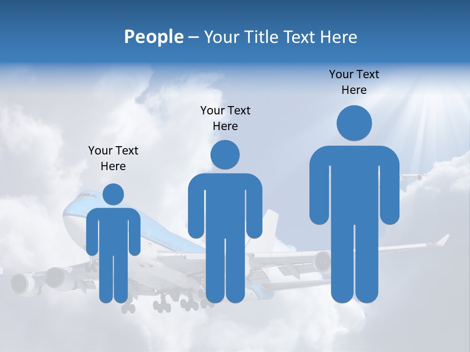 Away Sky Busy PowerPoint Template