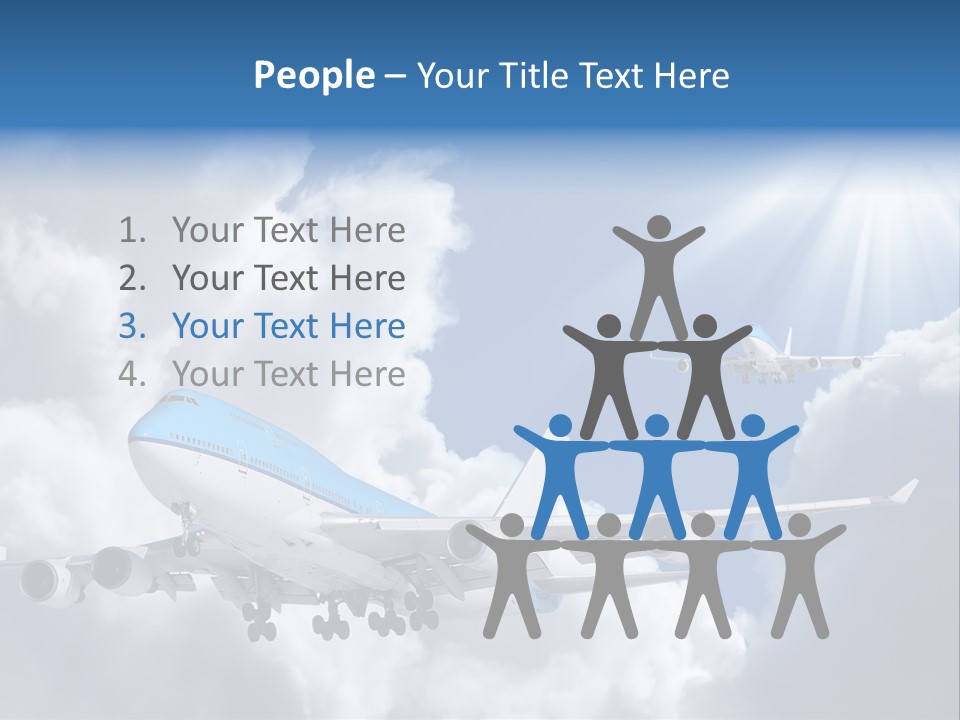 Away Sky Busy PowerPoint Template