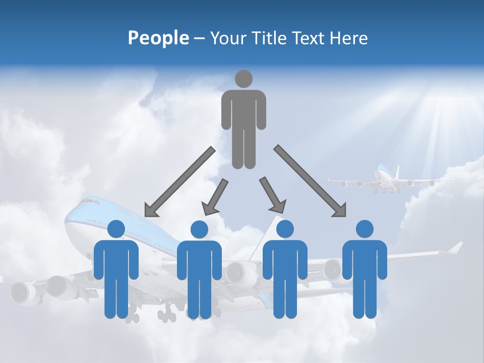 Away Sky Busy PowerPoint Template