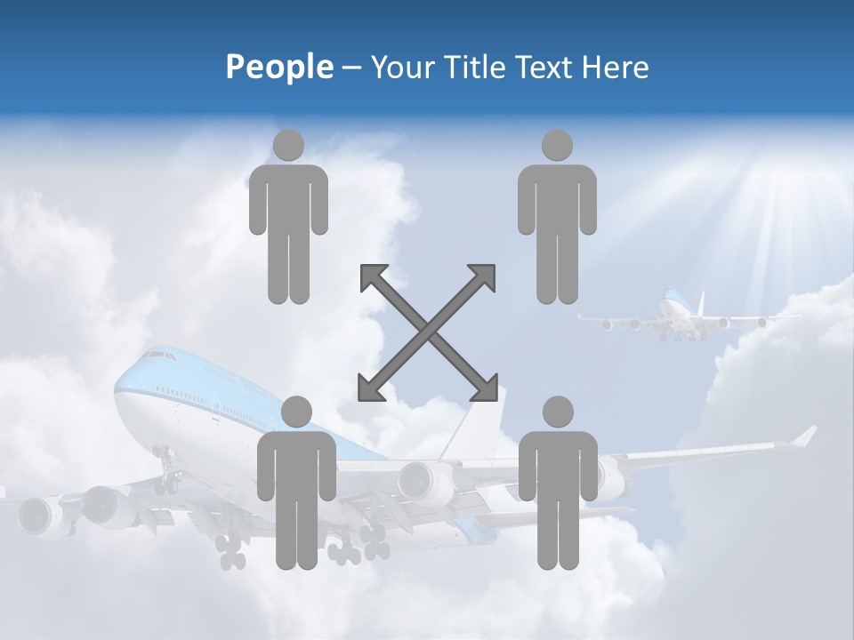 Away Sky Busy PowerPoint Template