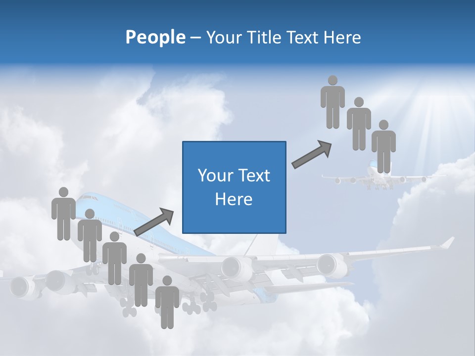 Away Sky Busy PowerPoint Template