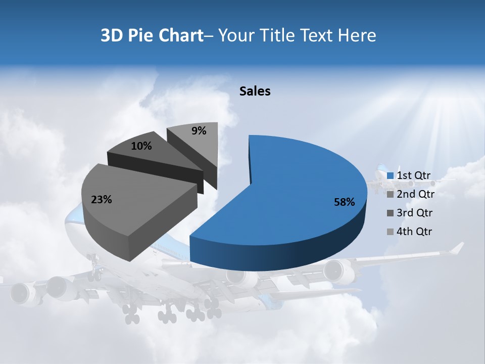 Away Sky Busy PowerPoint Template