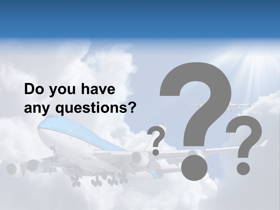 Away Sky Busy PowerPoint Template