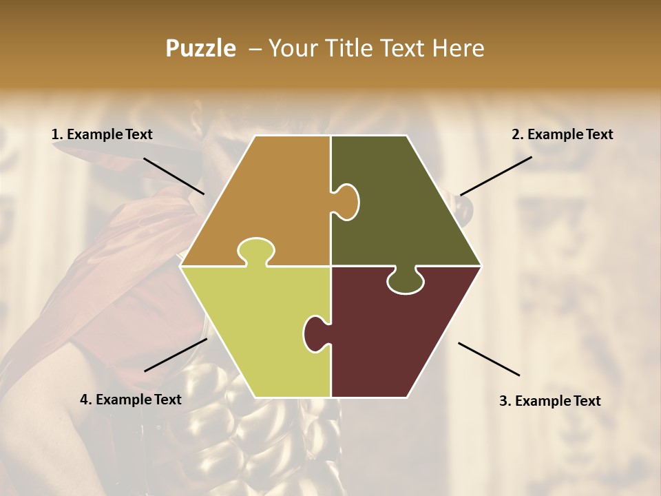 Serious Fighter Power PowerPoint Template