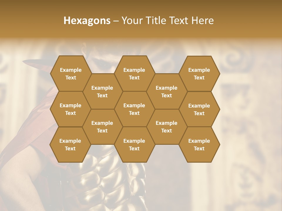 Serious Fighter Power PowerPoint Template