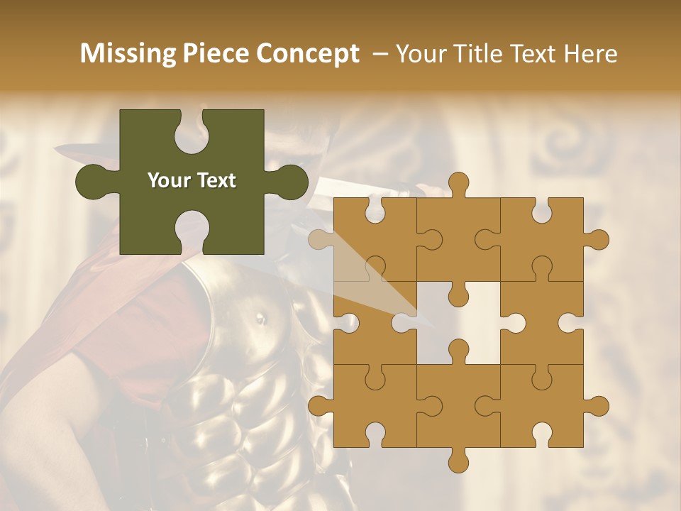 Serious Fighter Power PowerPoint Template