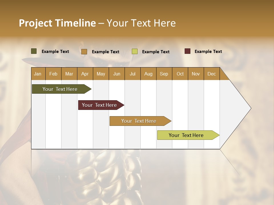 Serious Fighter Power PowerPoint Template