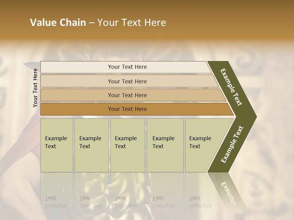 Serious Fighter Power PowerPoint Template