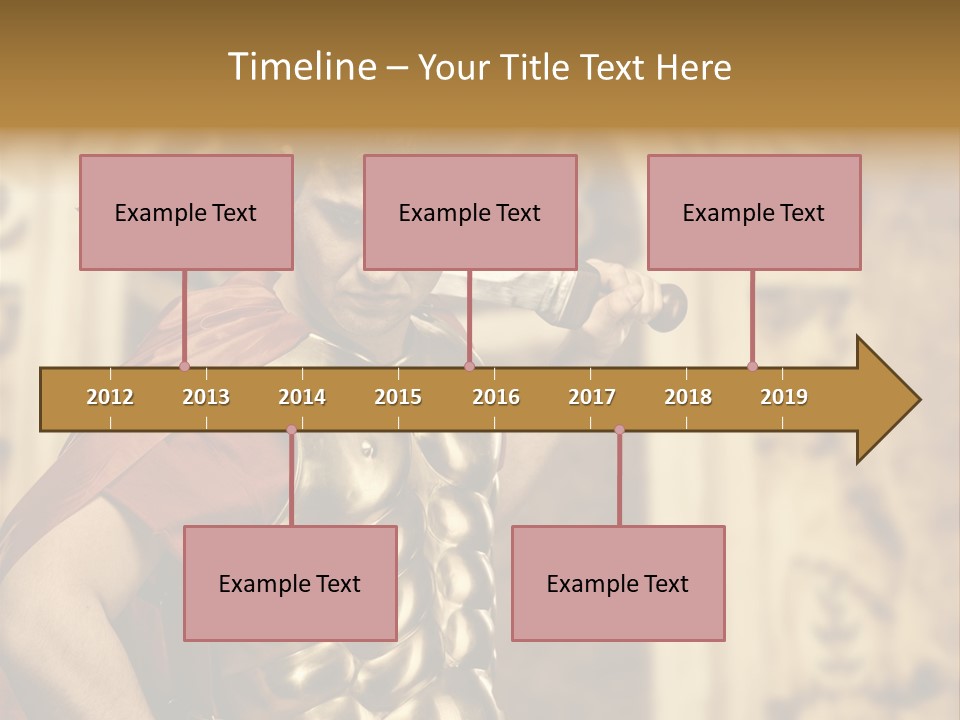 Serious Fighter Power PowerPoint Template