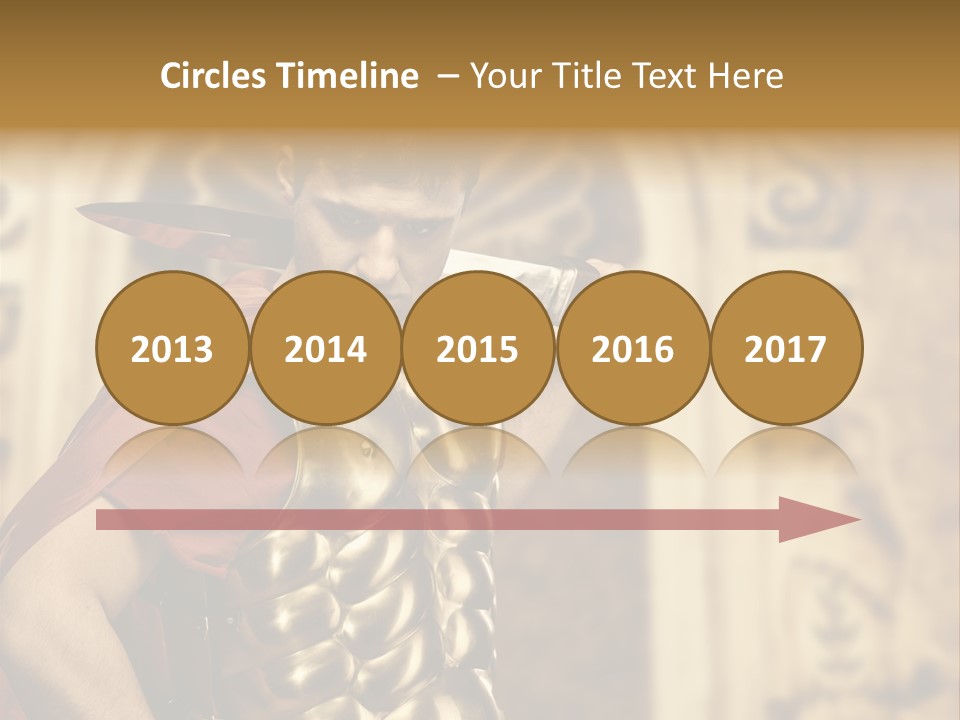 Serious Fighter Power PowerPoint Template