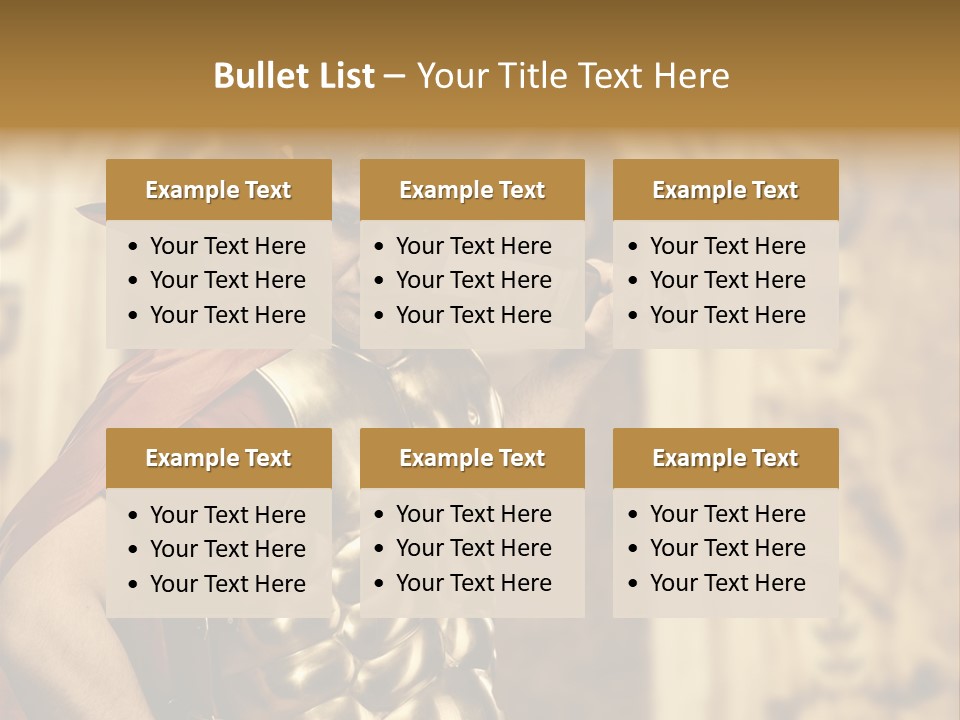 Serious Fighter Power PowerPoint Template
