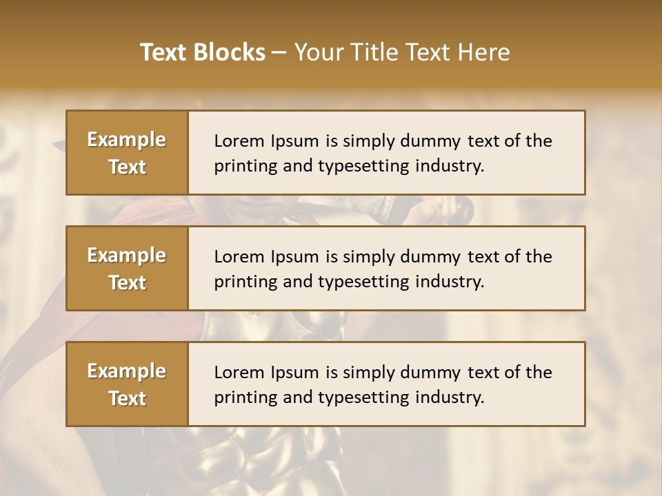 Serious Fighter Power PowerPoint Template