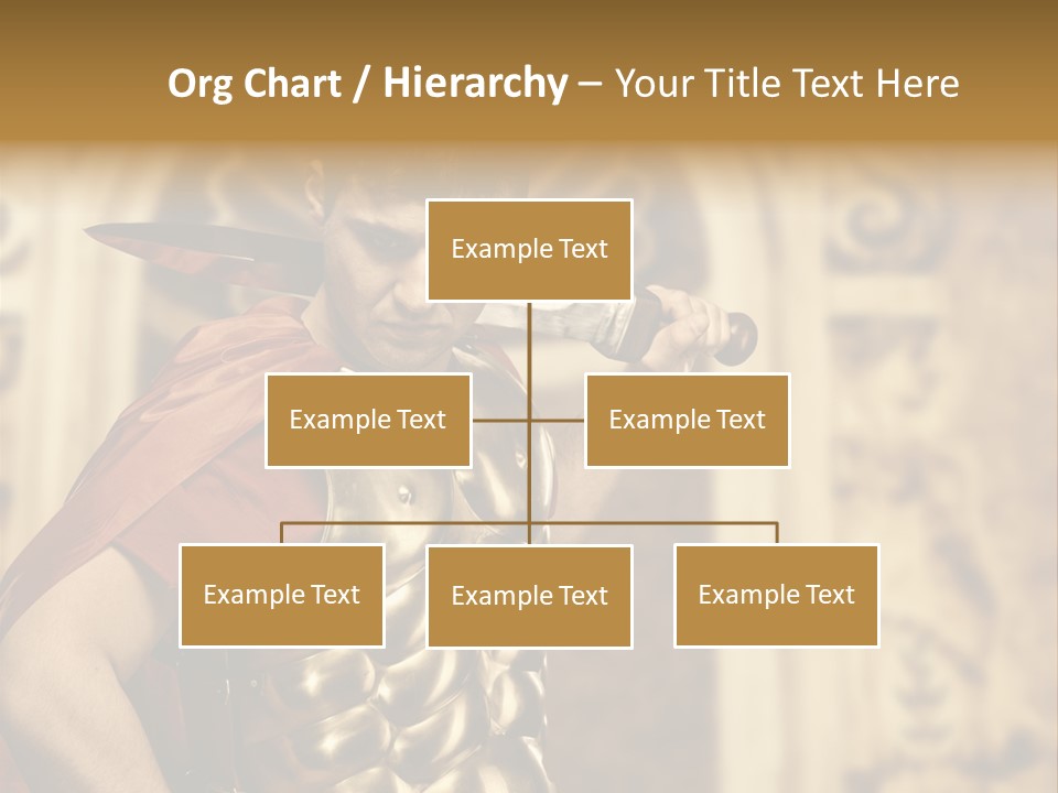 Serious Fighter Power PowerPoint Template