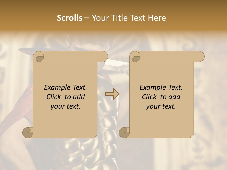 Serious Fighter Power PowerPoint Template