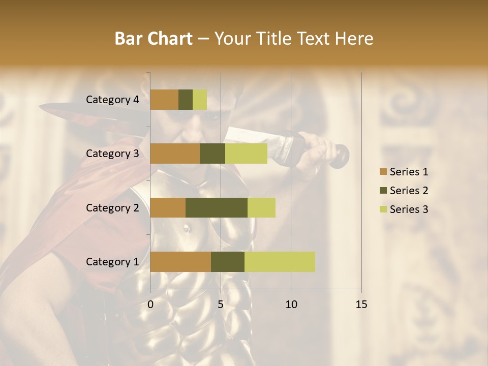 Serious Fighter Power PowerPoint Template