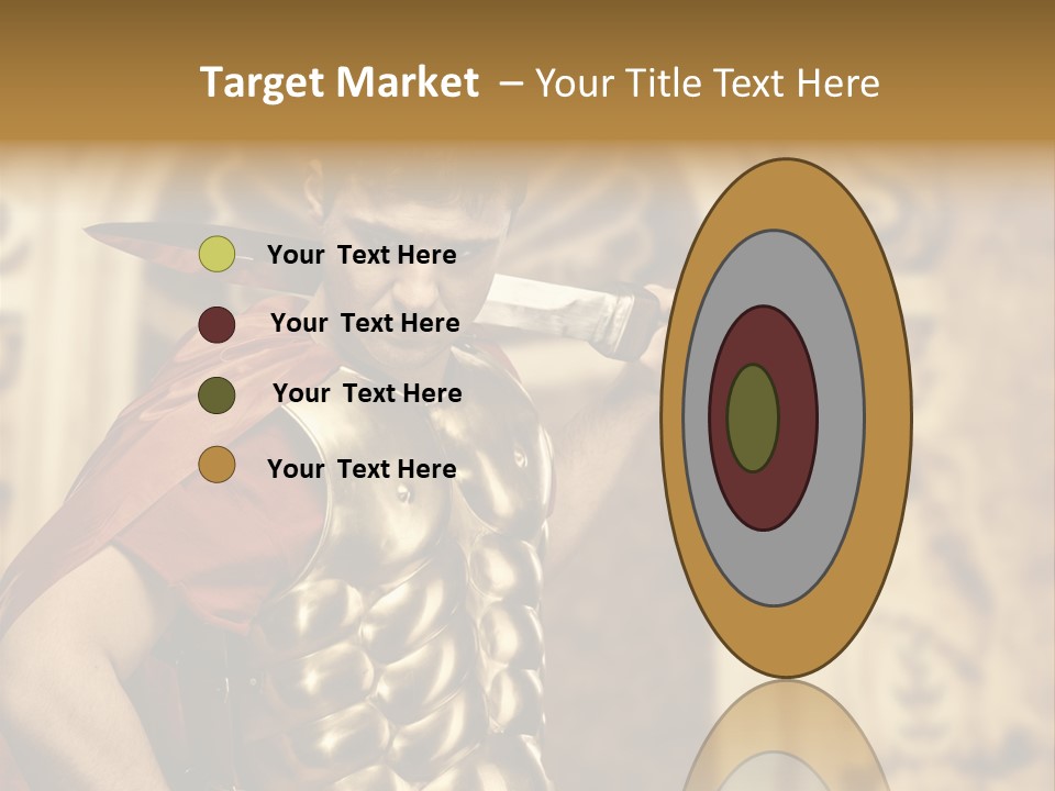 Serious Fighter Power PowerPoint Template