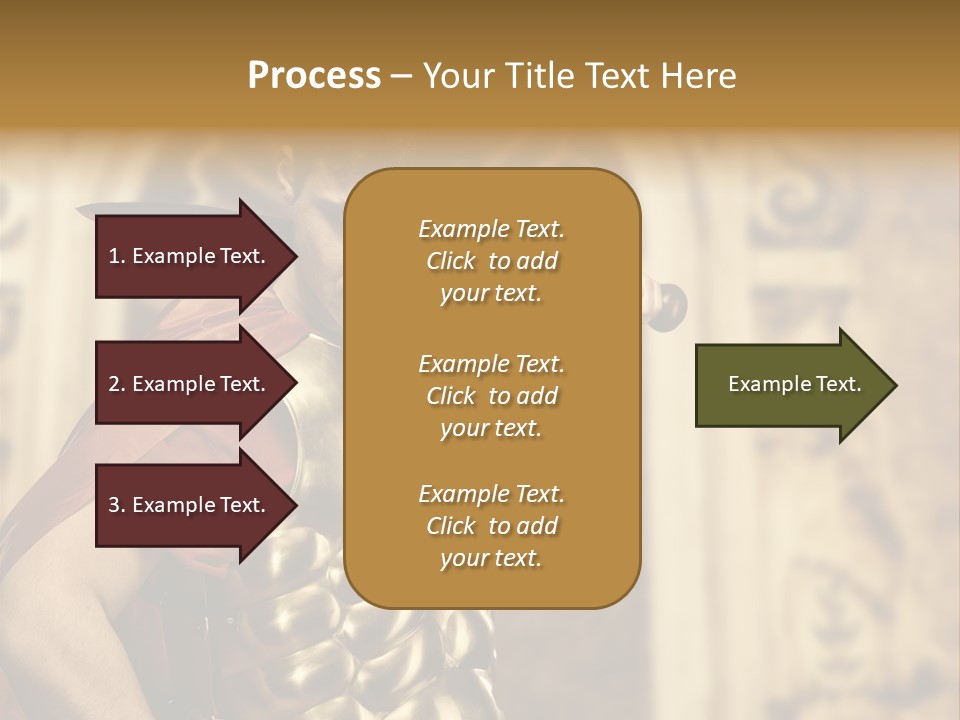 Serious Fighter Power PowerPoint Template