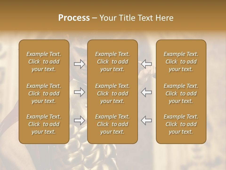 Serious Fighter Power PowerPoint Template