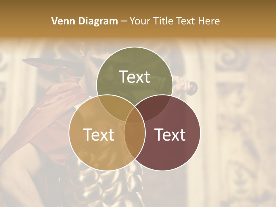 Serious Fighter Power PowerPoint Template