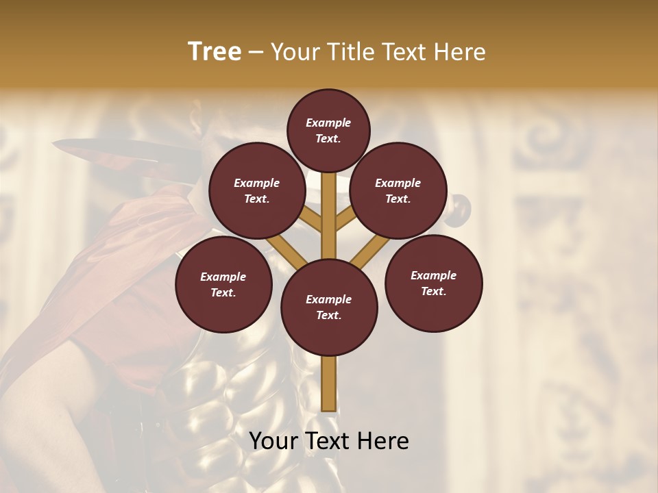 Serious Fighter Power PowerPoint Template