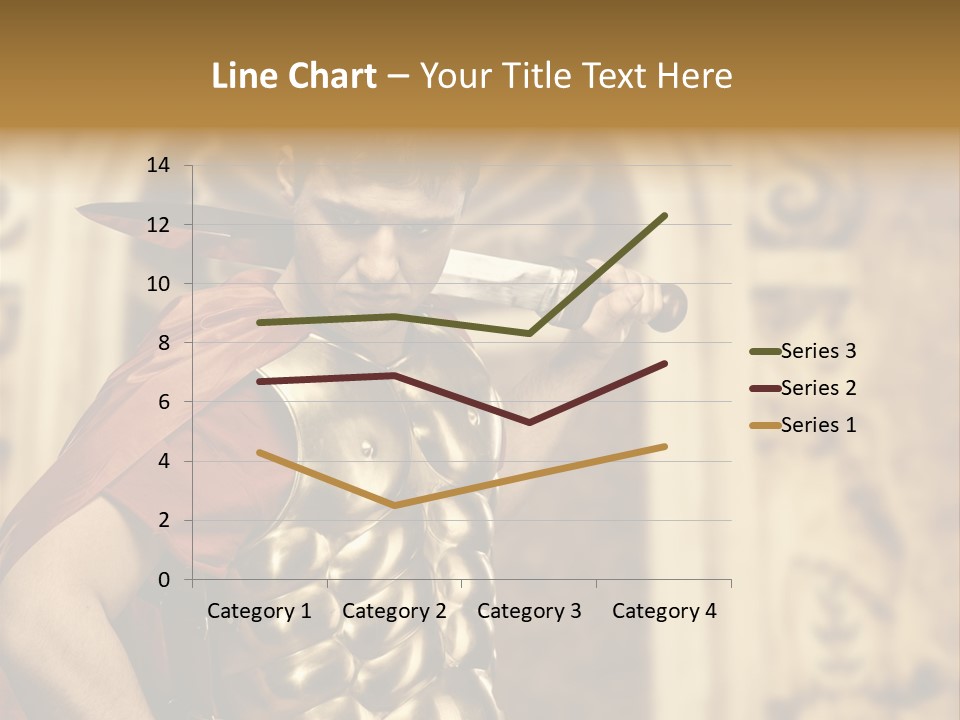 Serious Fighter Power PowerPoint Template