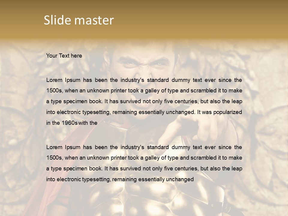 Thumb Red Man PowerPoint Template