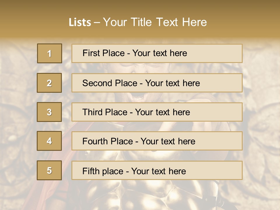Thumb Red Man PowerPoint Template