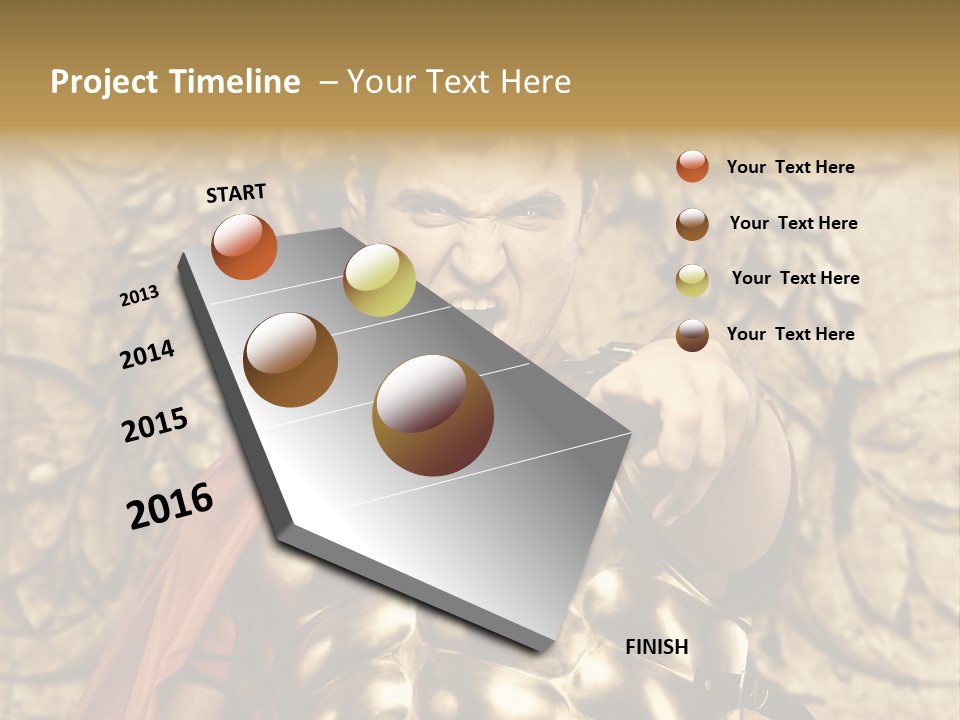Thumb Red Man PowerPoint Template