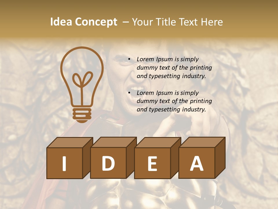 Thumb Red Man PowerPoint Template