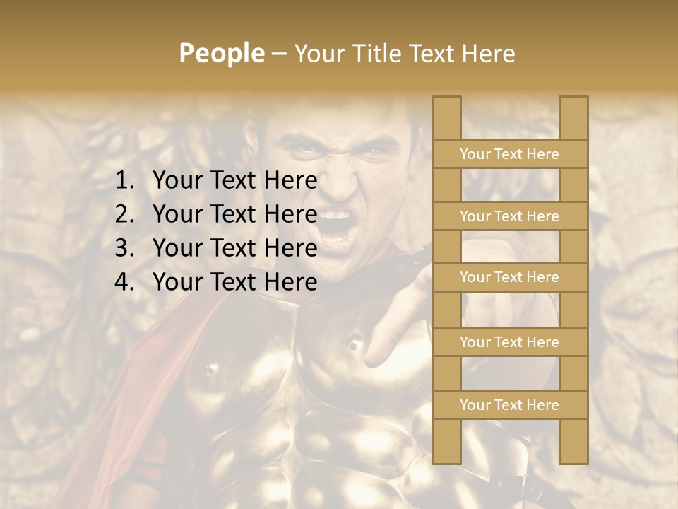 Thumb Red Man PowerPoint Template