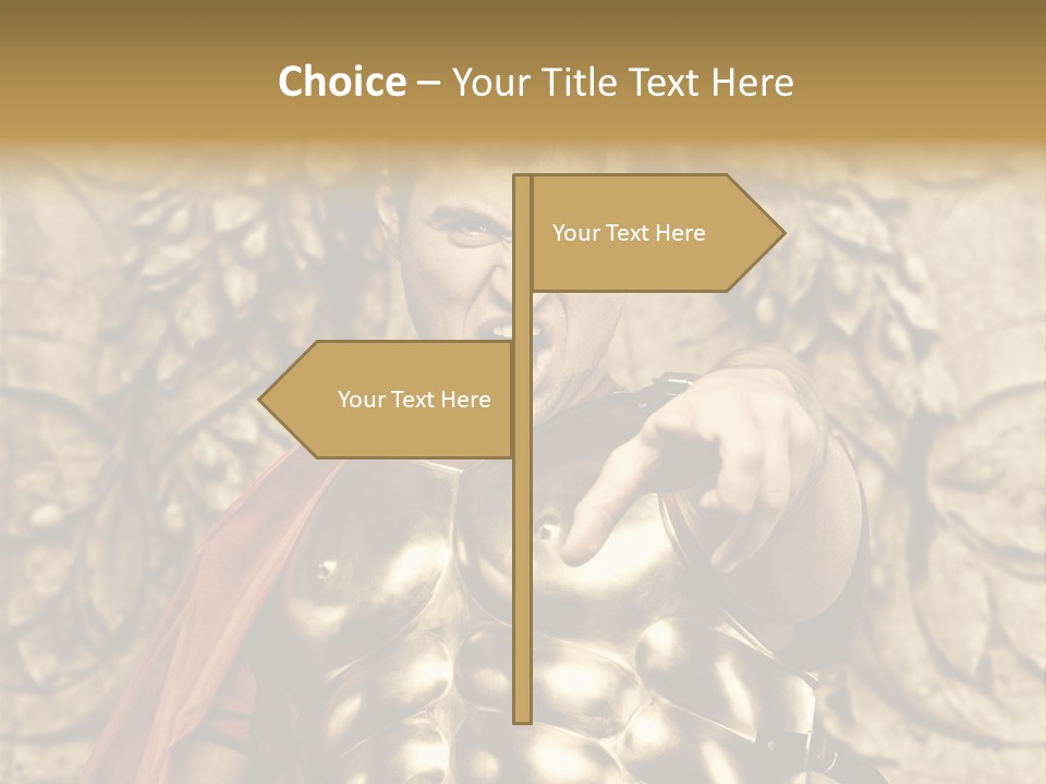 Thumb Red Man PowerPoint Template