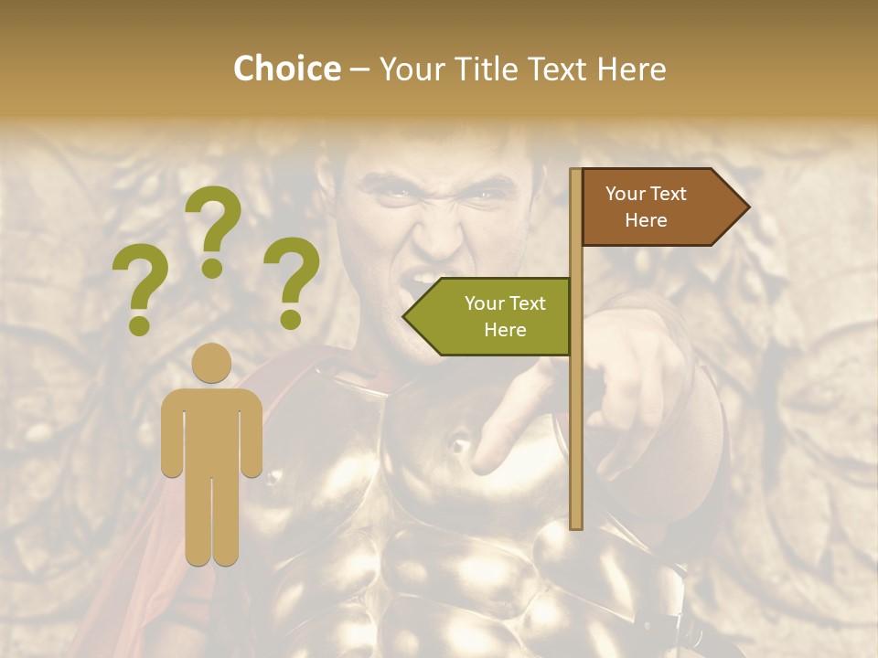 Thumb Red Man PowerPoint Template