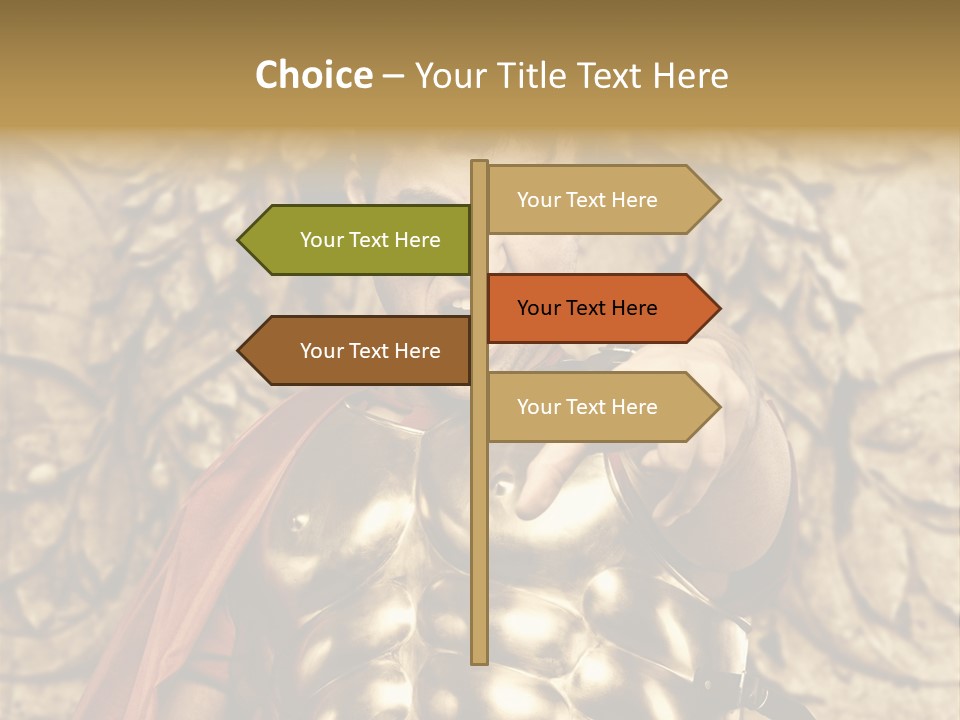 Thumb Red Man PowerPoint Template