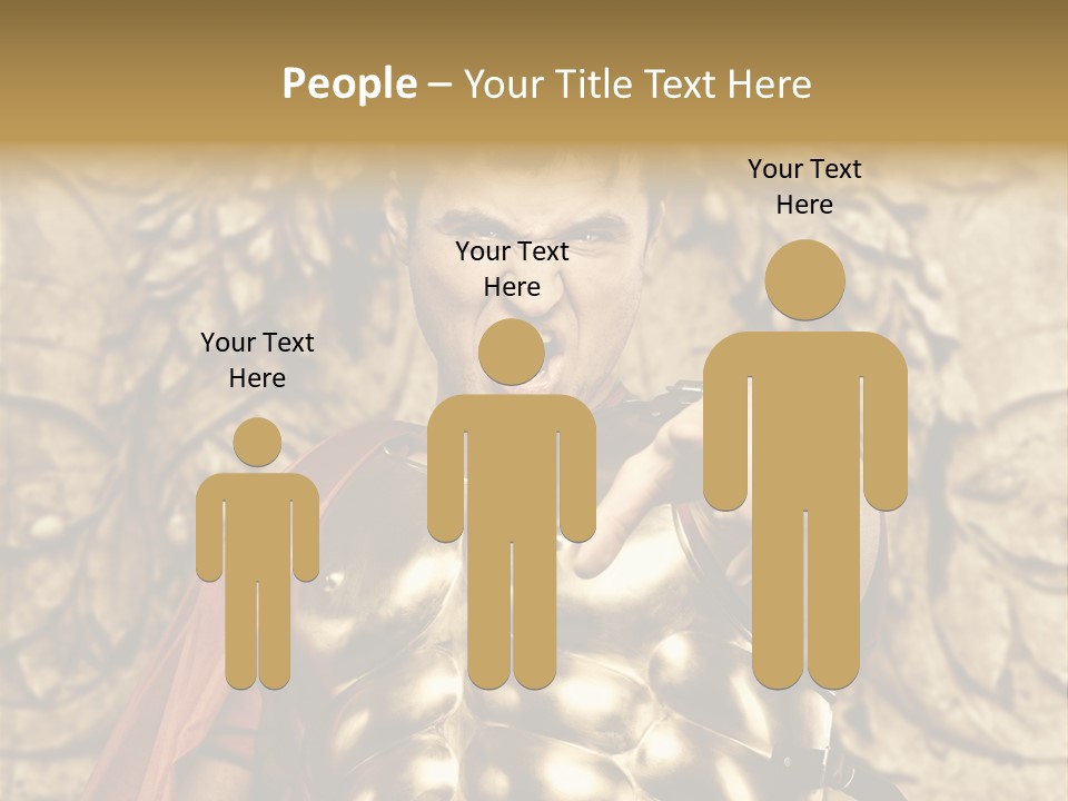 Thumb Red Man PowerPoint Template